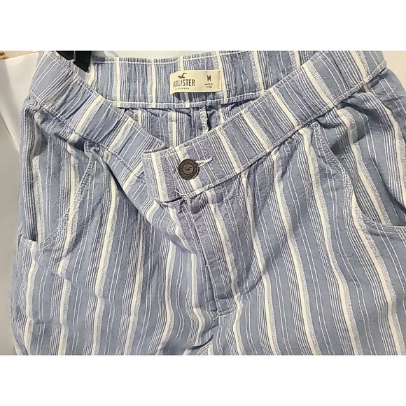 Hollister California, Women's Blue Striped Pants, M - Cotton Blend - Picture 5 of 13
